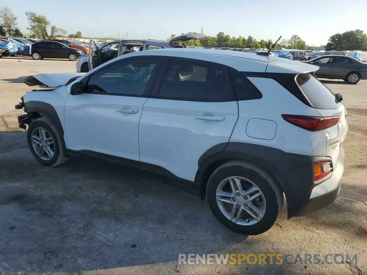 2 Photograph of a damaged car KM8K12AA6MU655234 HYUNDAI KONA 2021