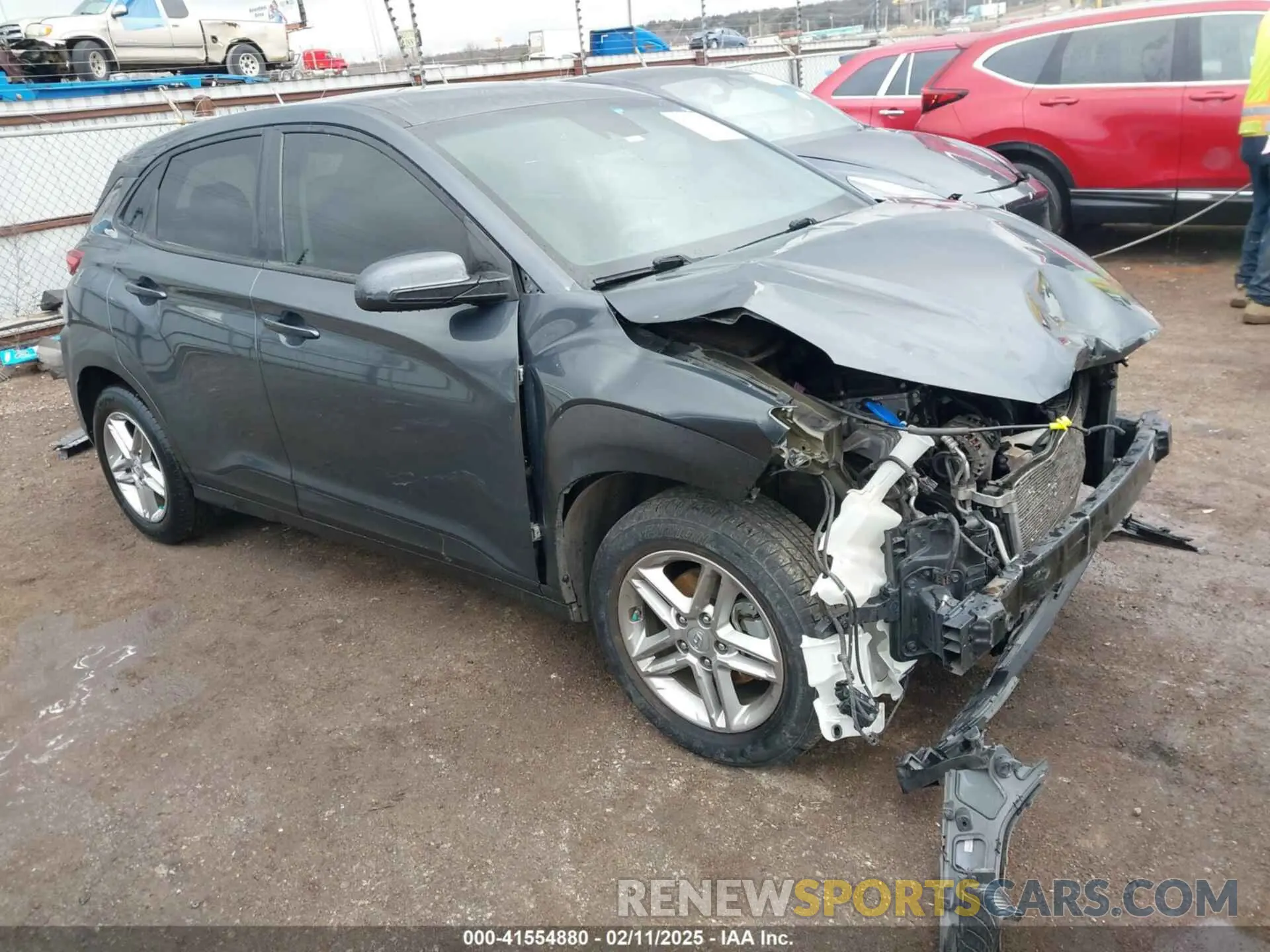 1 Photograph of a damaged car KM8K12AA8MU646065 HYUNDAI KONA 2021