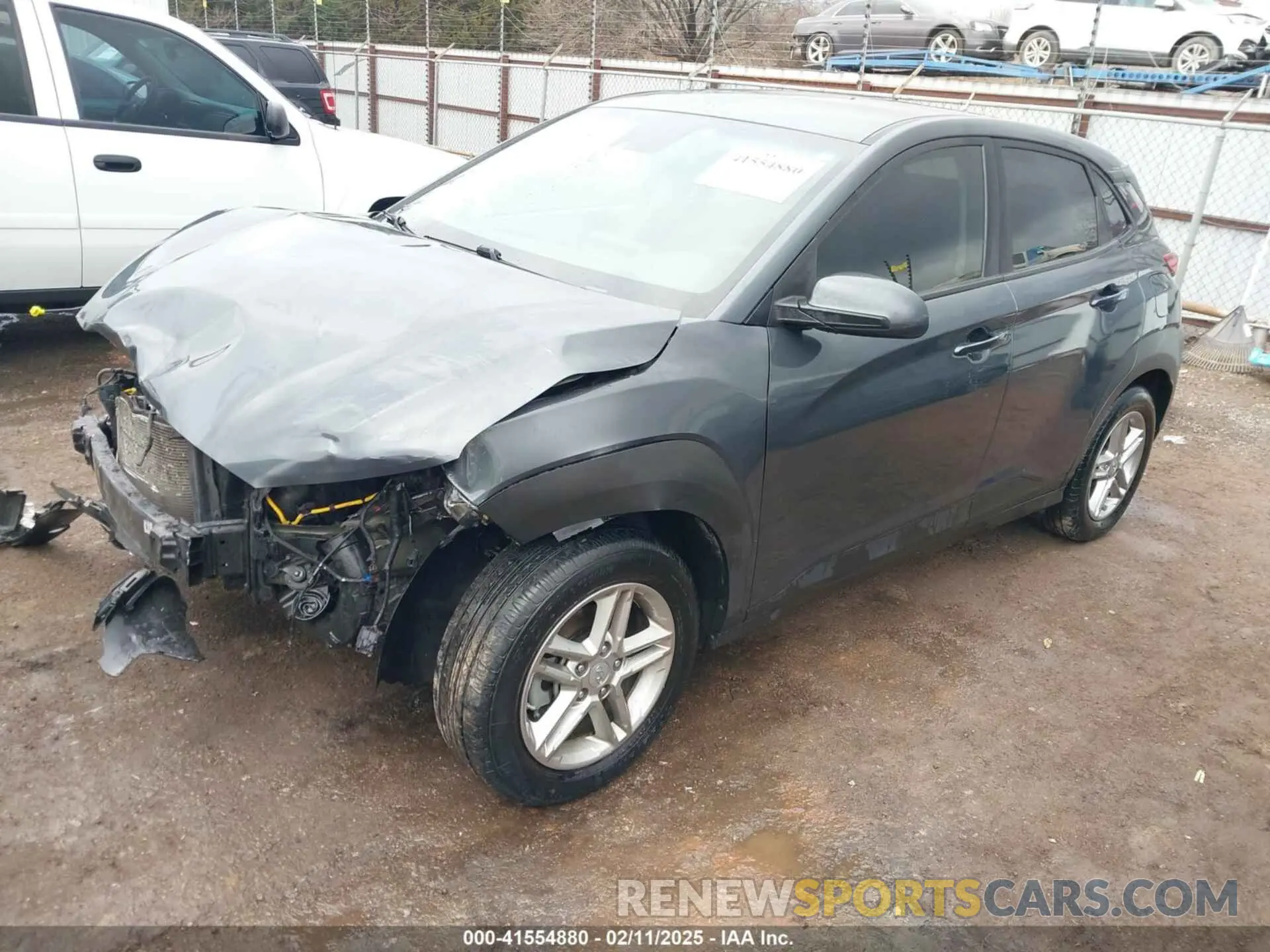 2 Photograph of a damaged car KM8K12AA8MU646065 HYUNDAI KONA 2021