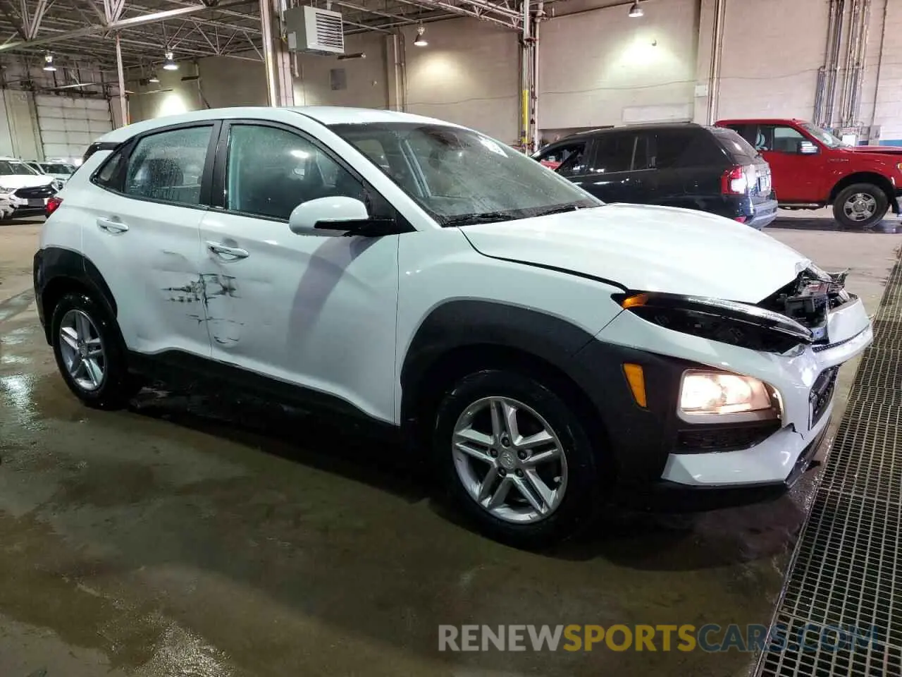 4 Photograph of a damaged car KM8K12AA9MU613138 HYUNDAI KONA 2021