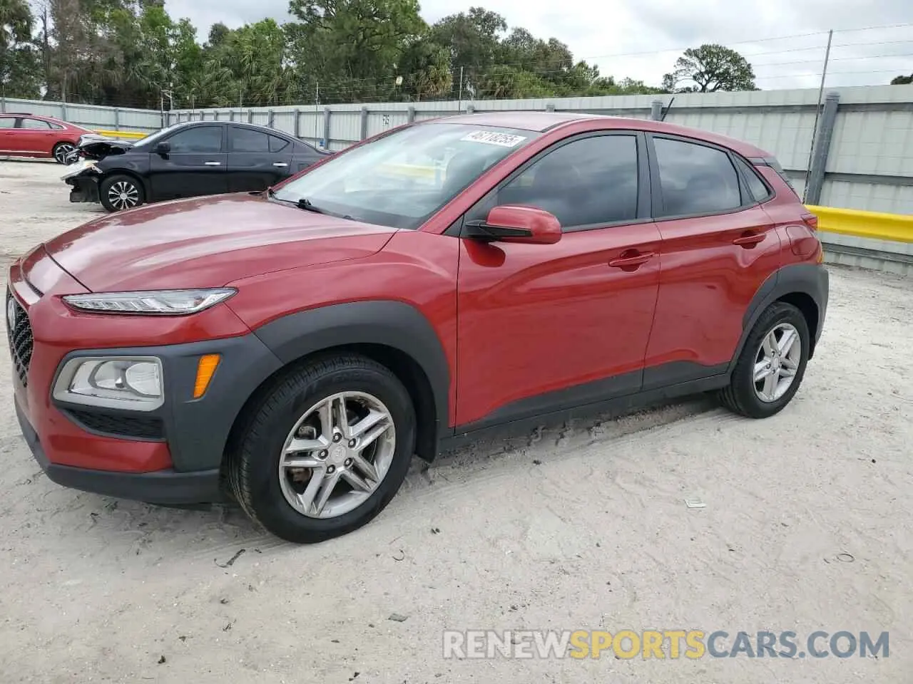 1 Photograph of a damaged car KM8K12AA9MU619361 HYUNDAI KONA 2021