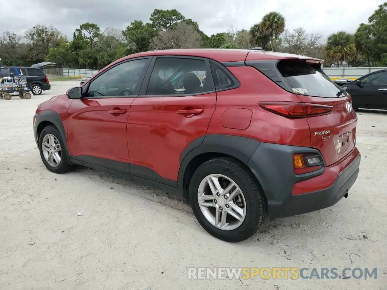 2 Photograph of a damaged car KM8K12AA9MU619361 HYUNDAI KONA 2021
