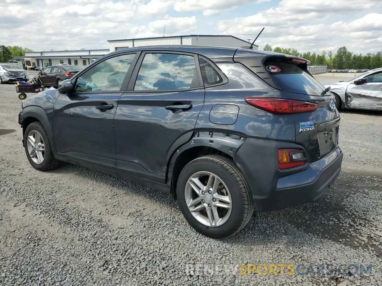 2 Photograph of a damaged car KM8K12AA9MU643143 HYUNDAI KONA 2021