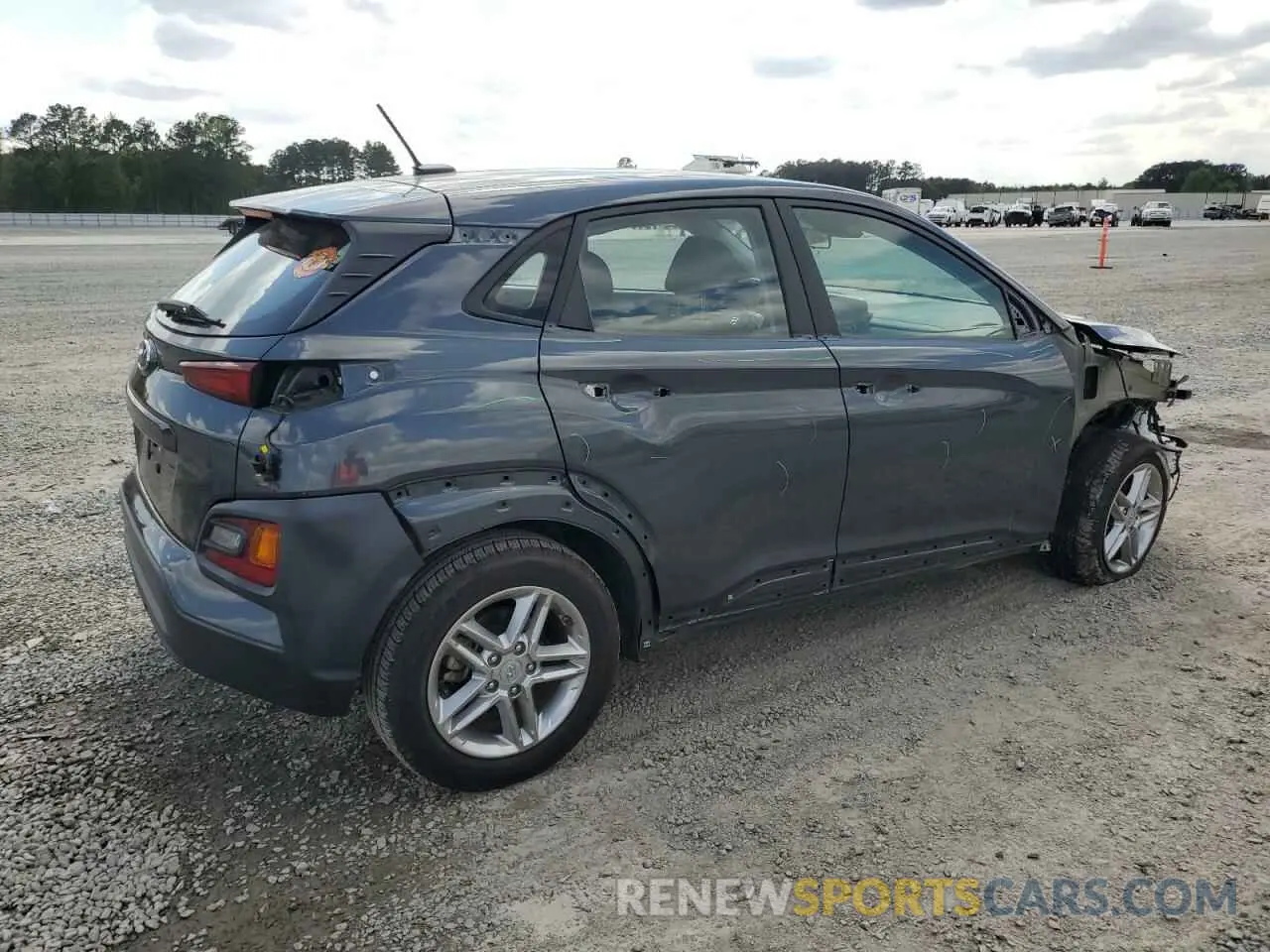 3 Photograph of a damaged car KM8K12AA9MU643143 HYUNDAI KONA 2021