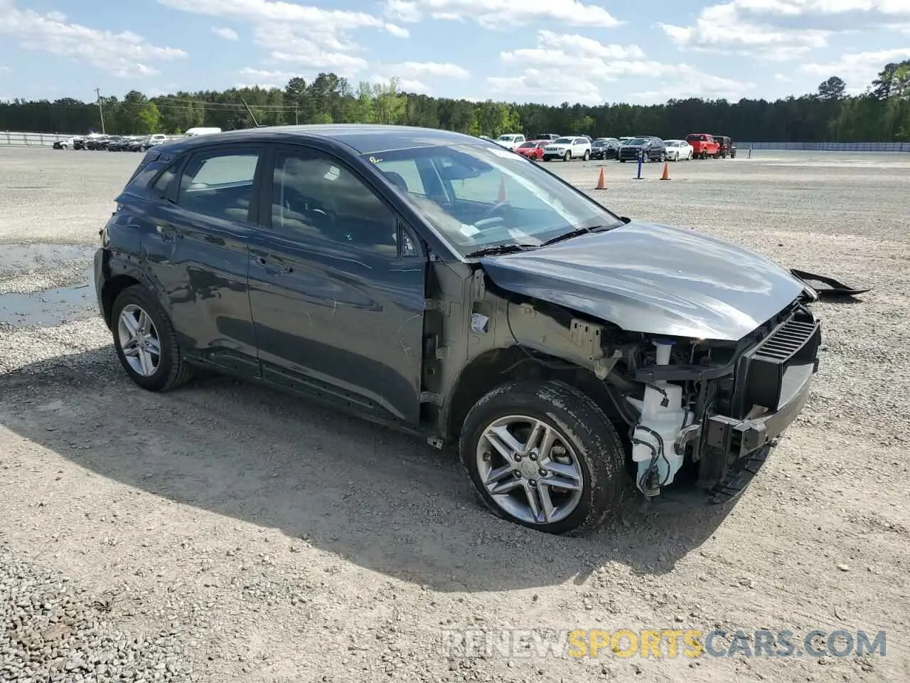 4 Photograph of a damaged car KM8K12AA9MU643143 HYUNDAI KONA 2021