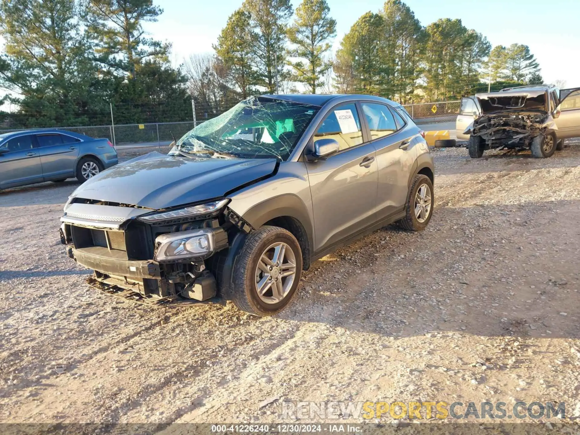 2 Photograph of a damaged car KM8K12AA9MU655308 HYUNDAI KONA 2021