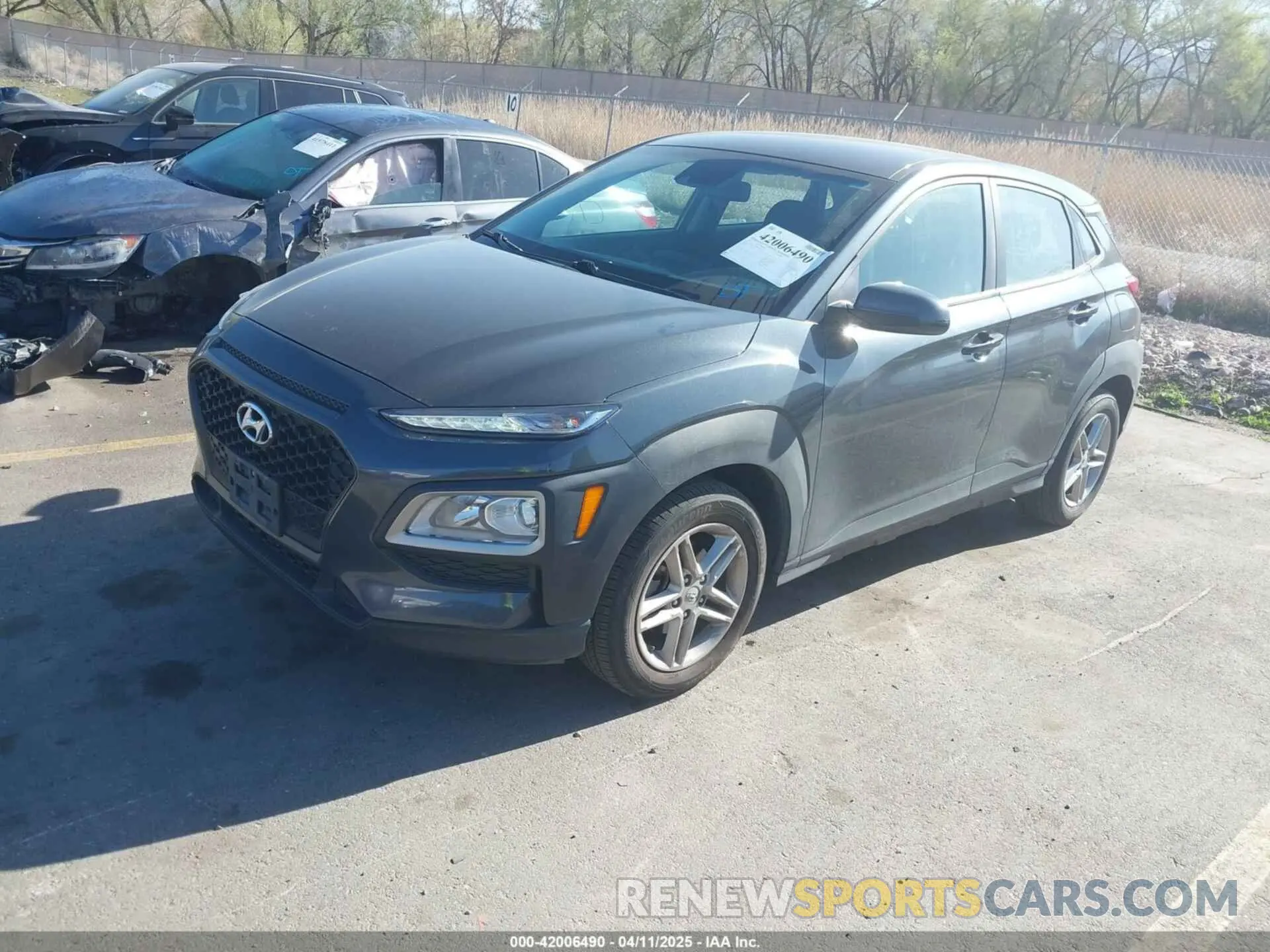 2 Photograph of a damaged car KM8K12AA9MU752475 HYUNDAI KONA 2021