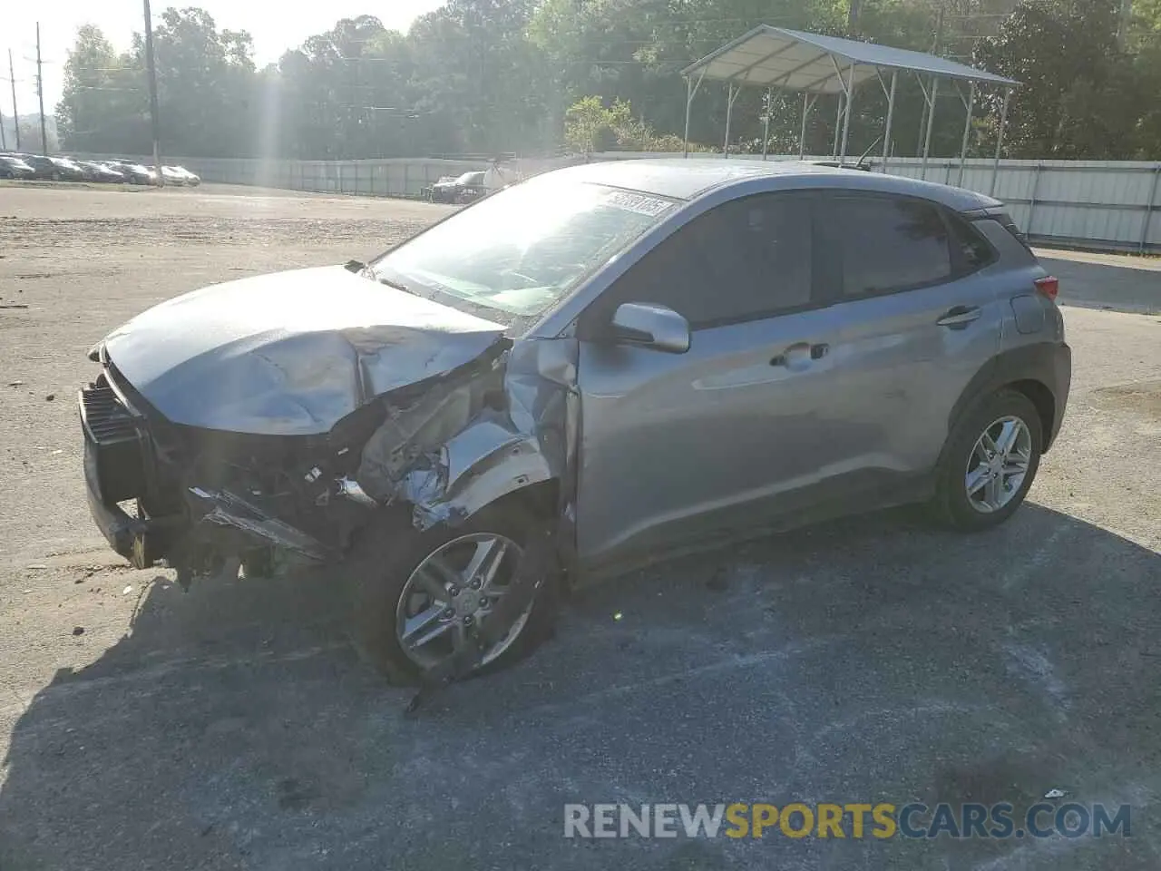 1 Photograph of a damaged car KM8K12AAXMU642258 HYUNDAI KONA 2021