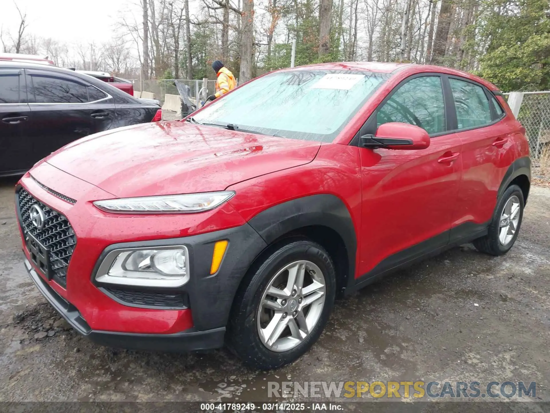 2 Photograph of a damaged car KM8K1CAA0MU736896 HYUNDAI KONA 2021