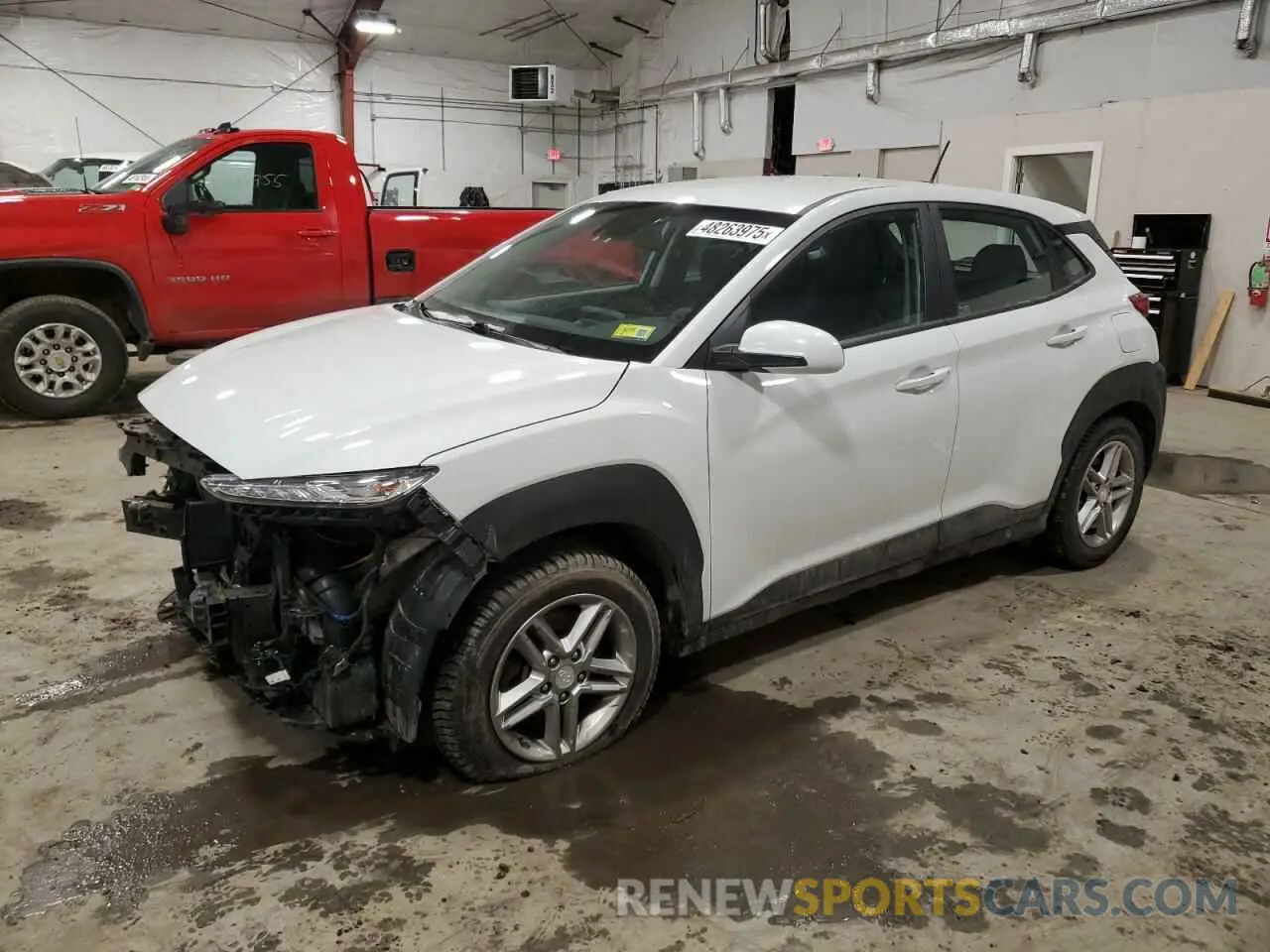 1 Photograph of a damaged car KM8K1CAA1MU600759 HYUNDAI KONA 2021