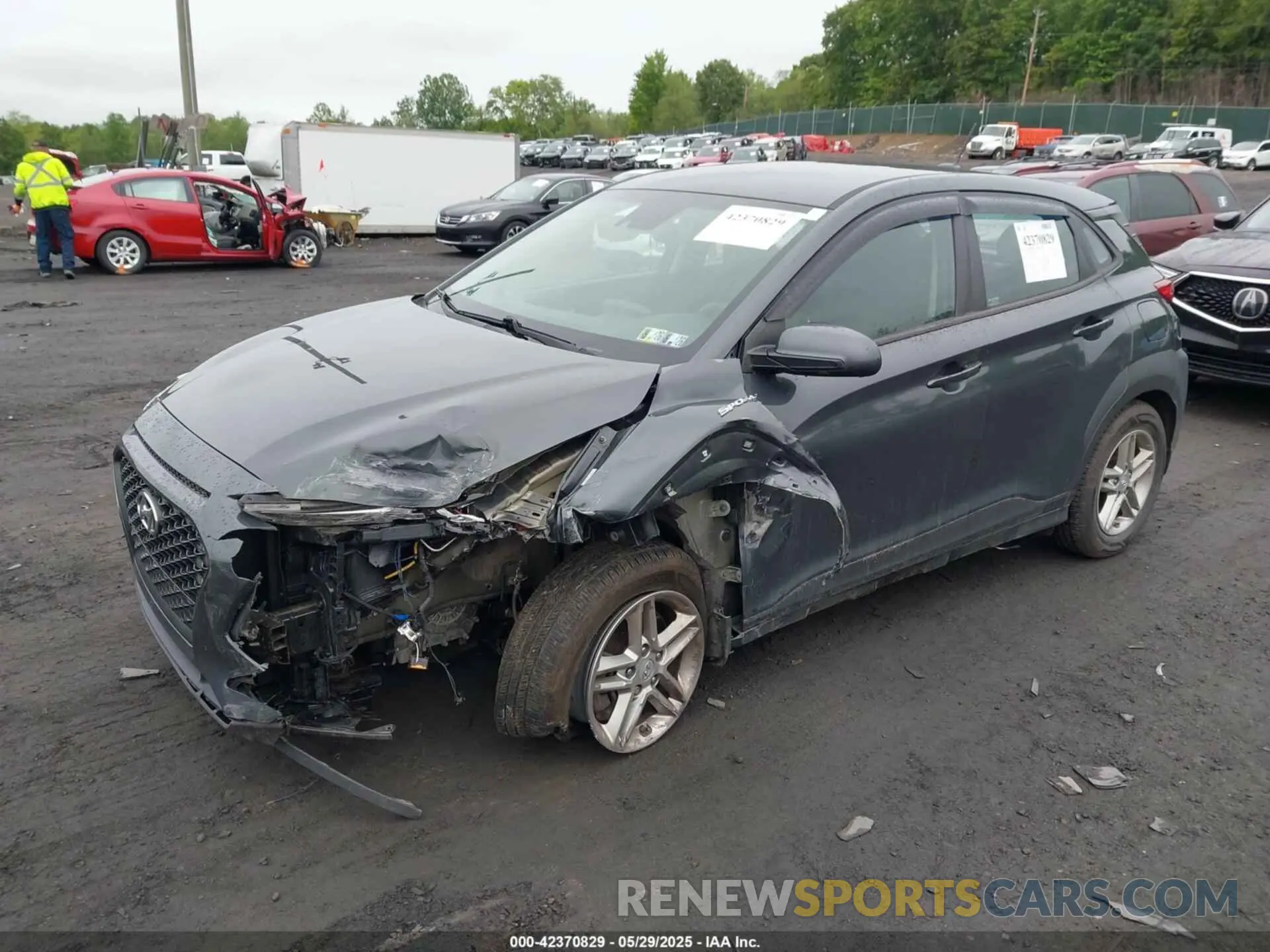 2 Photograph of a damaged car KM8K1CAA1MU648231 HYUNDAI KONA 2021