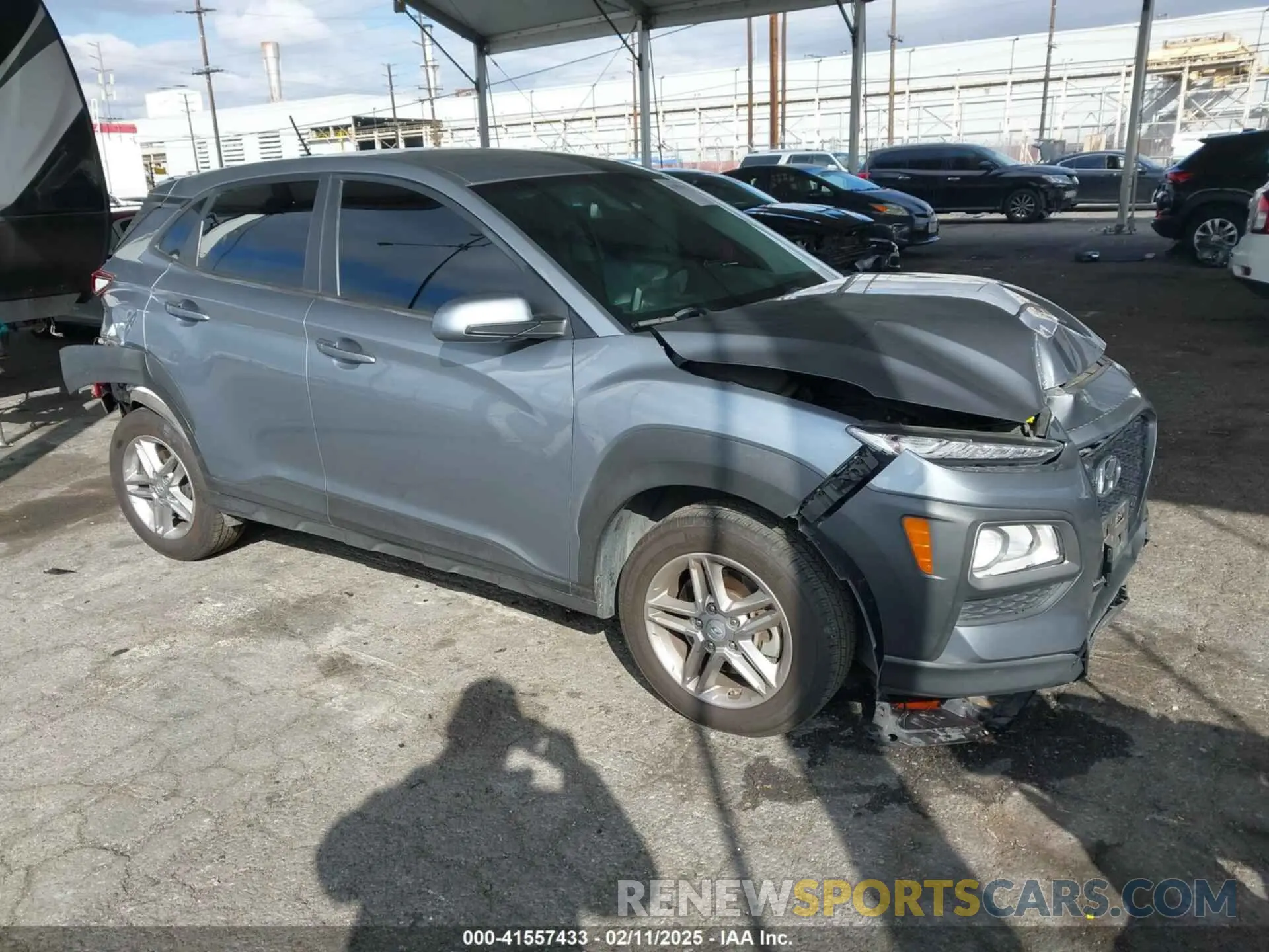1 Photograph of a damaged car KM8K1CAA1MU690480 HYUNDAI KONA 2021