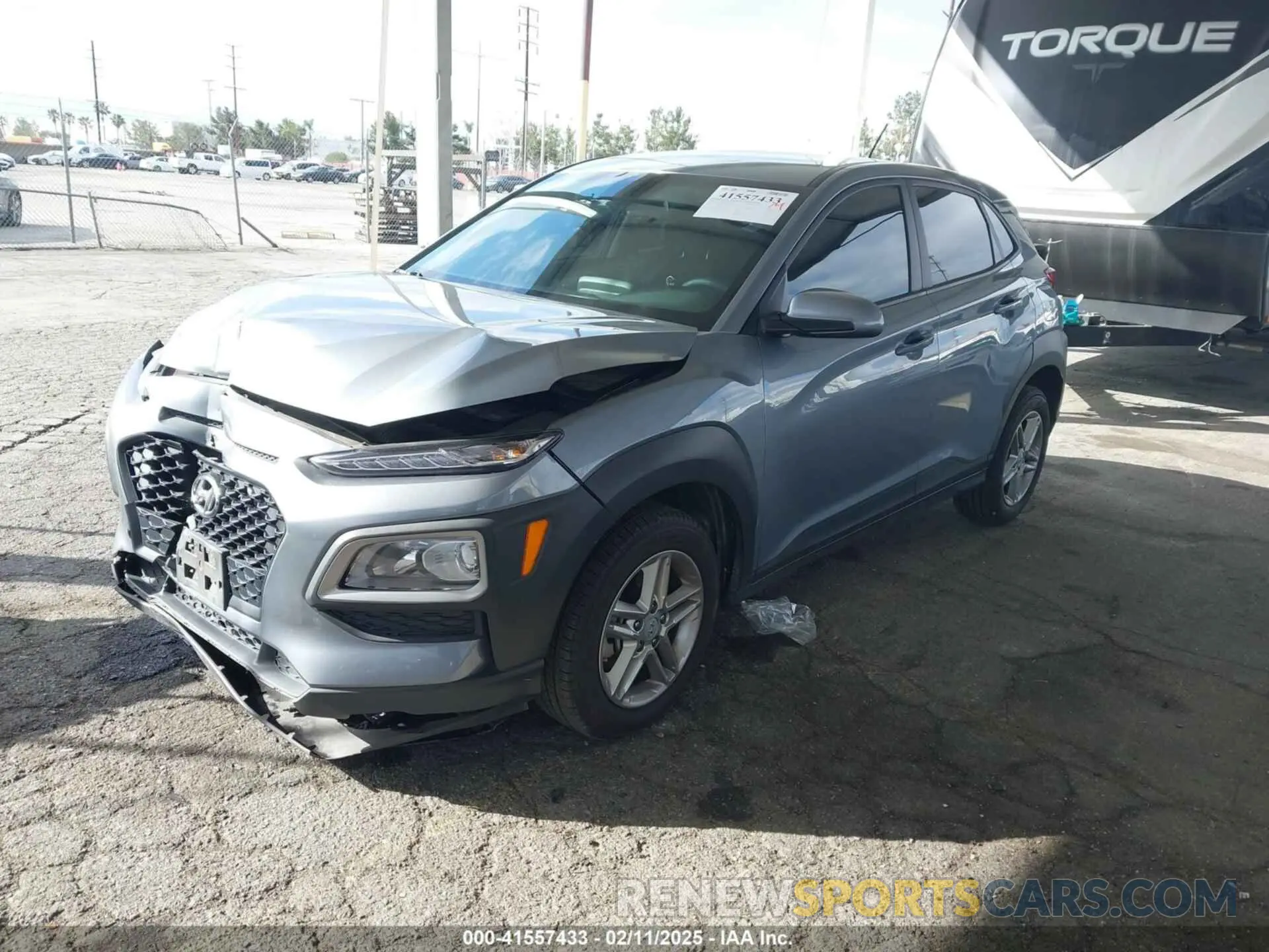 2 Photograph of a damaged car KM8K1CAA1MU690480 HYUNDAI KONA 2021