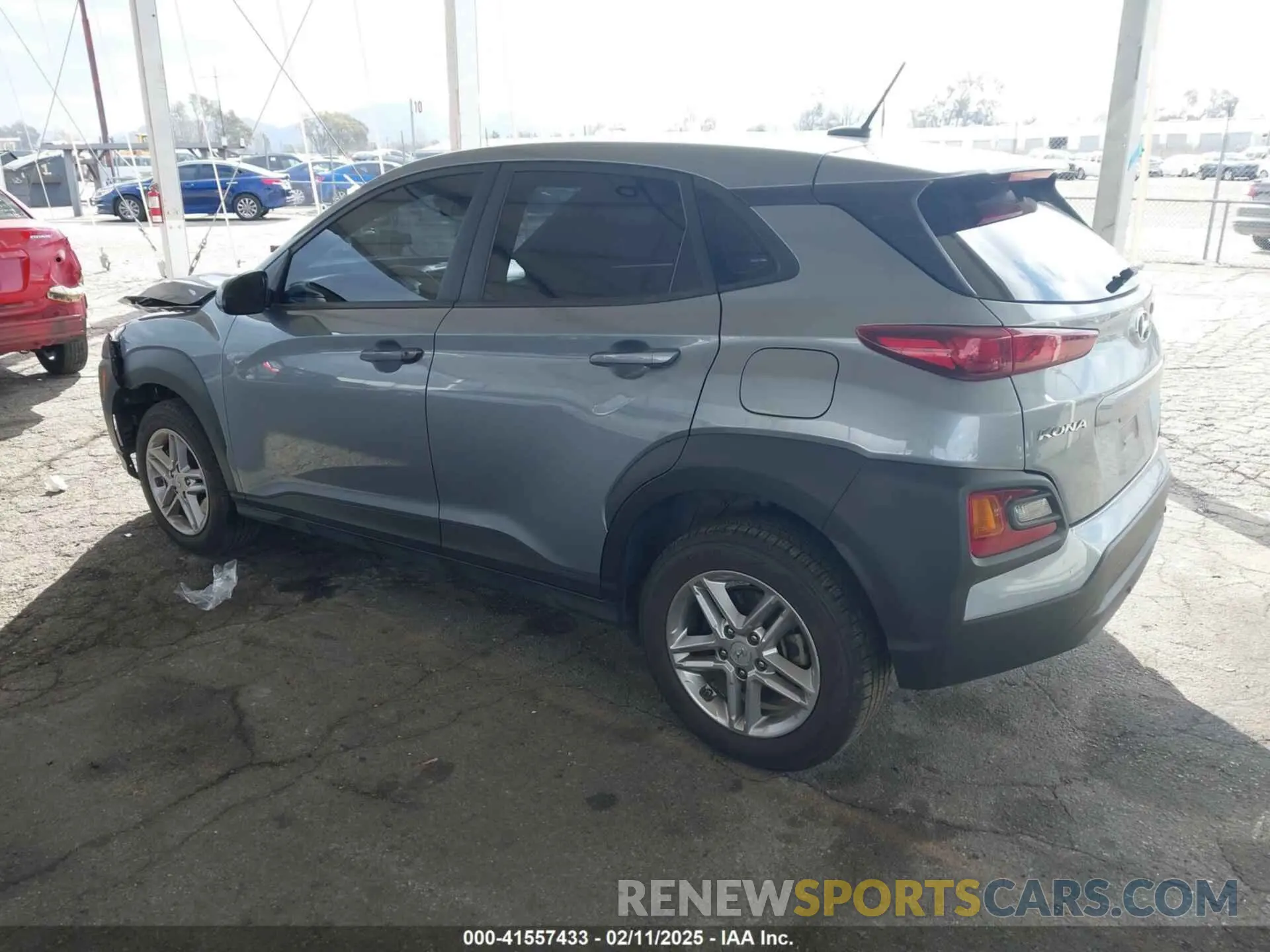 3 Photograph of a damaged car KM8K1CAA1MU690480 HYUNDAI KONA 2021