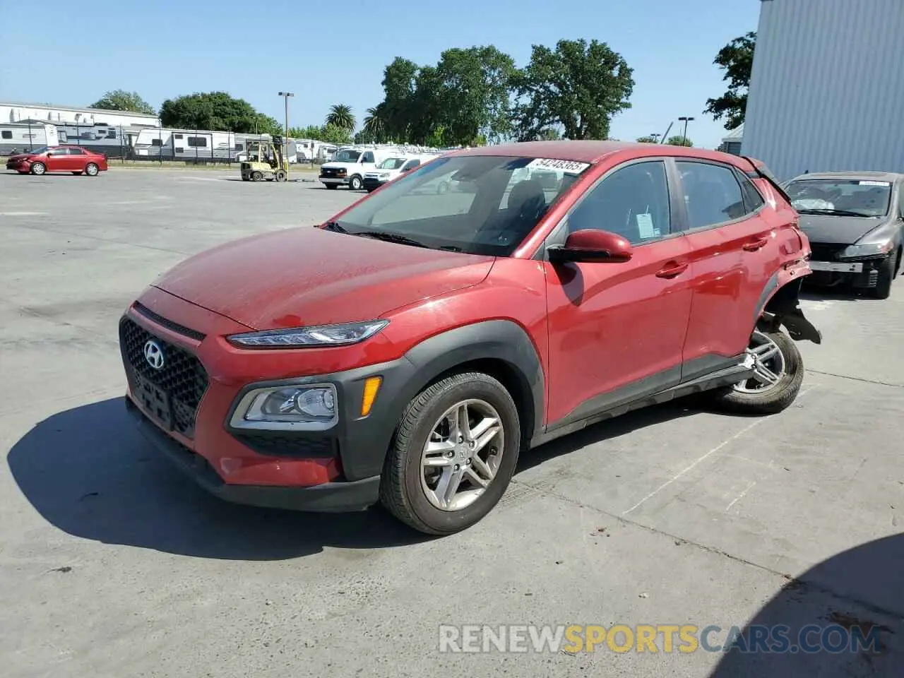 1 Photograph of a damaged car KM8K1CAA2MU748175 HYUNDAI KONA 2021