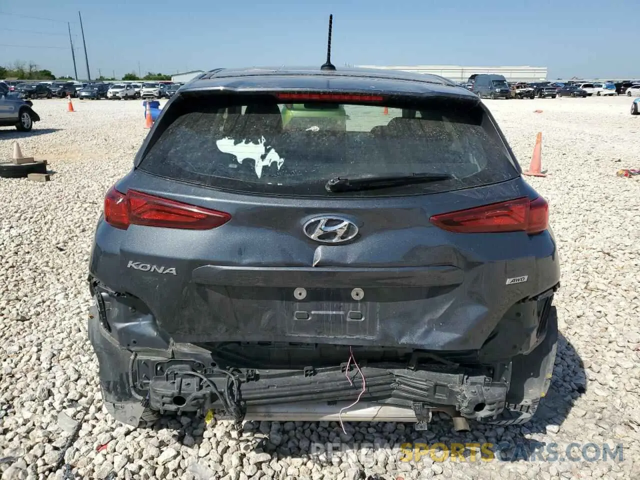 6 Photograph of a damaged car KM8K1CAA3MU653690 HYUNDAI KONA 2021