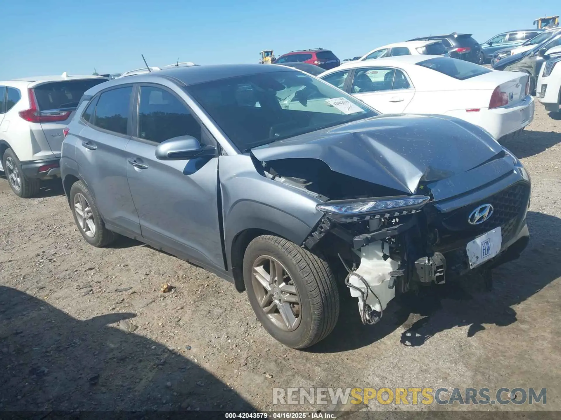 1 Photograph of a damaged car KM8K1CAA3MU674975 HYUNDAI KONA 2021