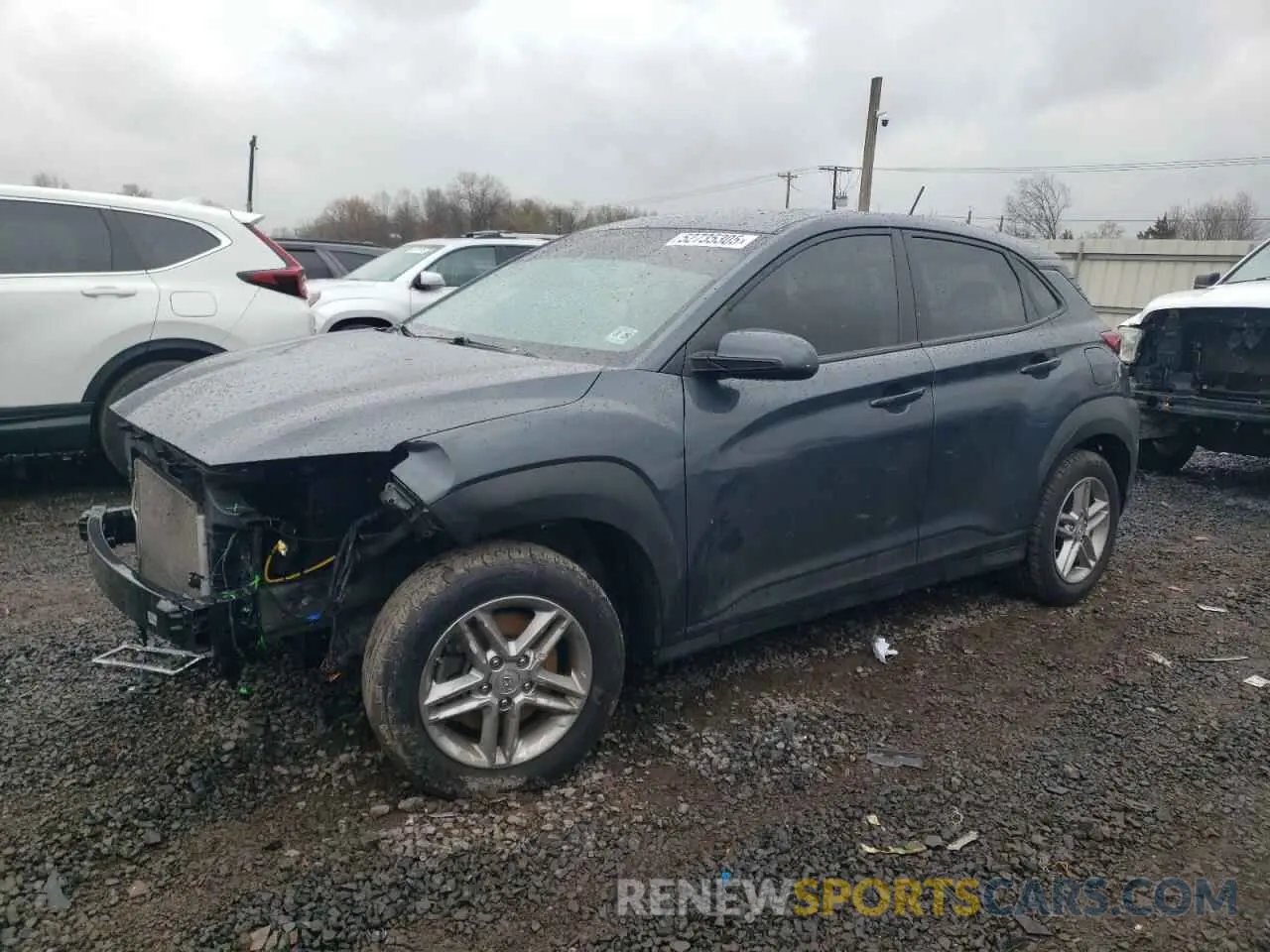 1 Photograph of a damaged car KM8K1CAA4MU705330 HYUNDAI KONA 2021