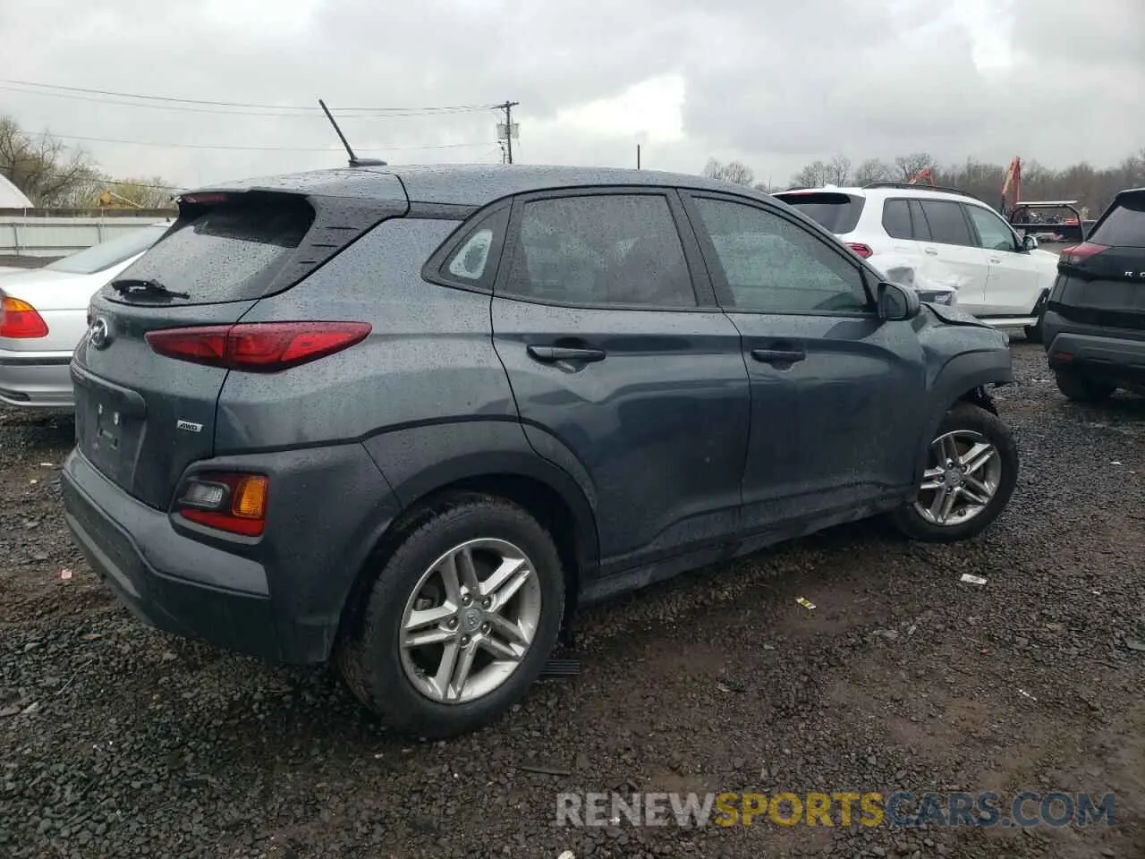 3 Photograph of a damaged car KM8K1CAA4MU705330 HYUNDAI KONA 2021