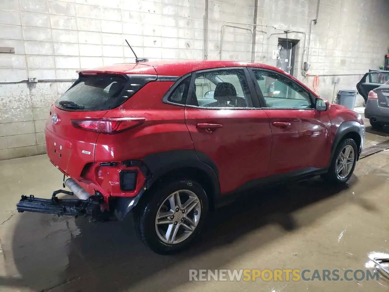 3 Photograph of a damaged car KM8K1CAA4MU739039 HYUNDAI KONA 2021