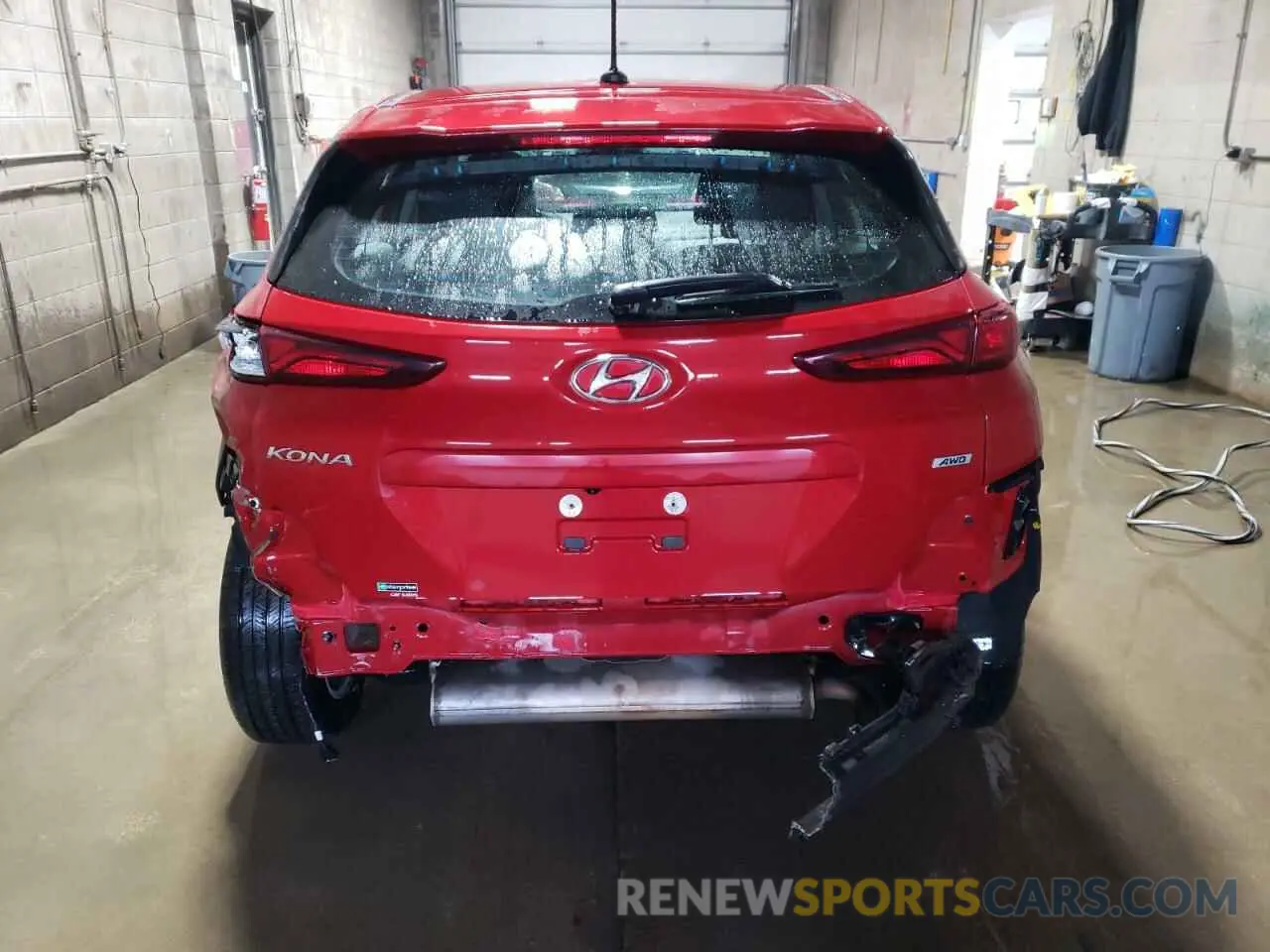 6 Photograph of a damaged car KM8K1CAA4MU739039 HYUNDAI KONA 2021