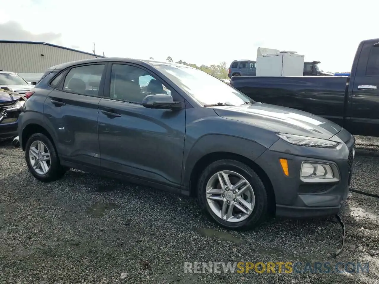4 Photograph of a damaged car KM8K1CAA5MU643078 HYUNDAI KONA 2021