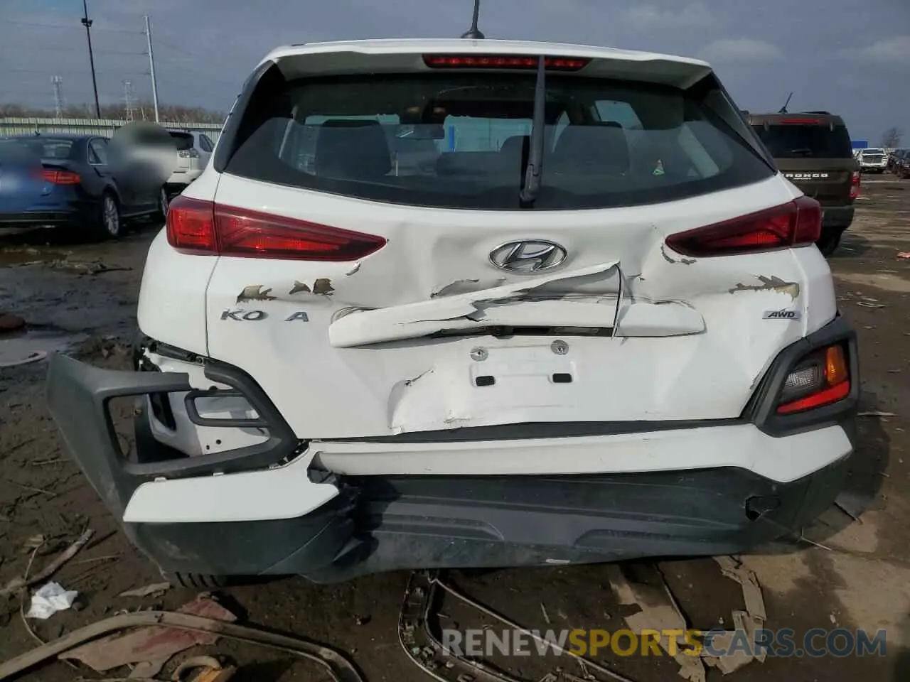 6 Photograph of a damaged car KM8K1CAA5MU716269 HYUNDAI KONA 2021