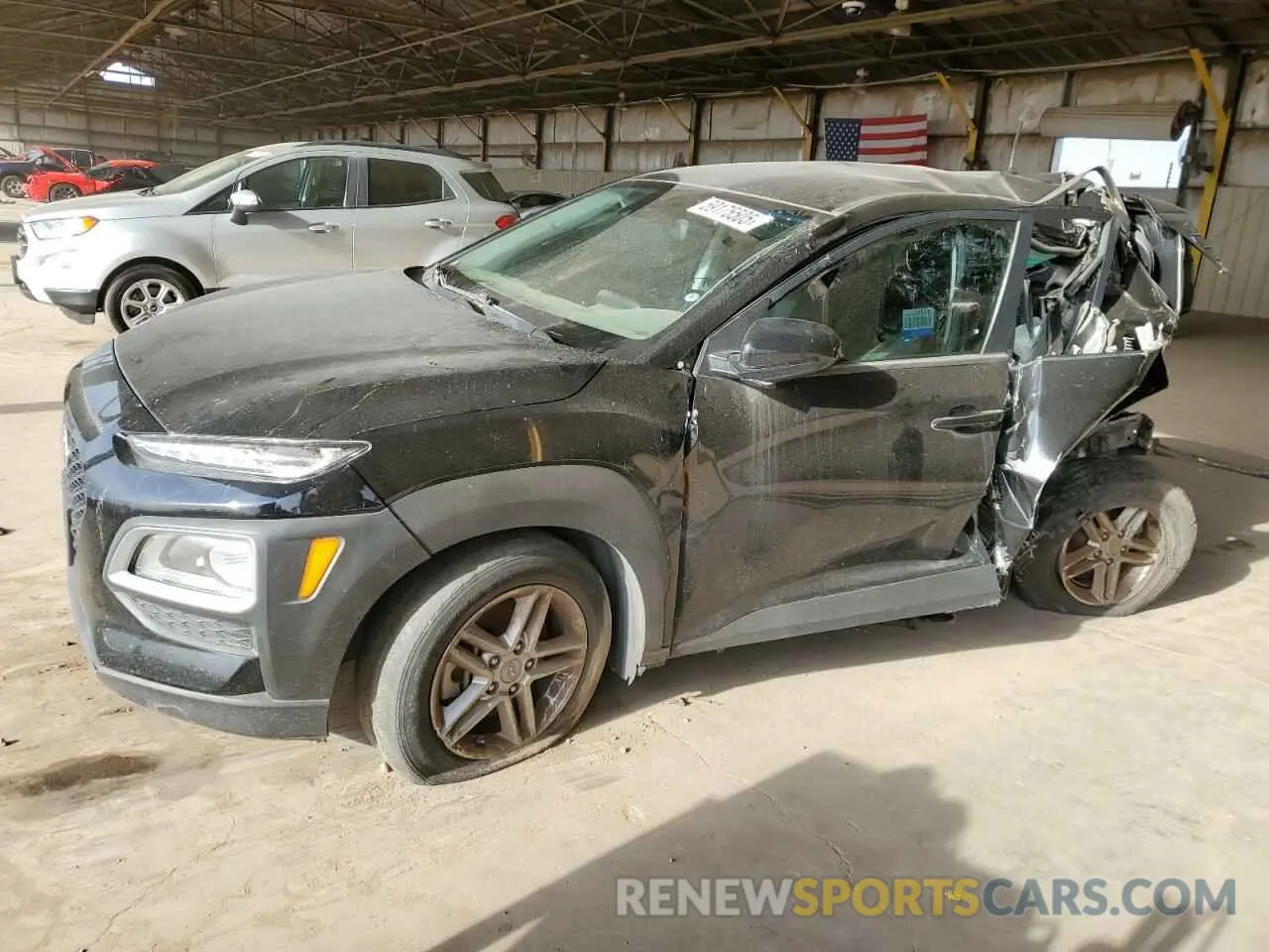 1 Photograph of a damaged car KM8K1CAA6MU663324 HYUNDAI KONA 2021