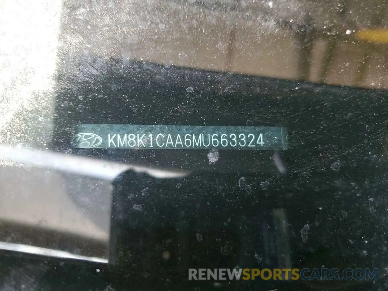 13 Photograph of a damaged car KM8K1CAA6MU663324 HYUNDAI KONA 2021