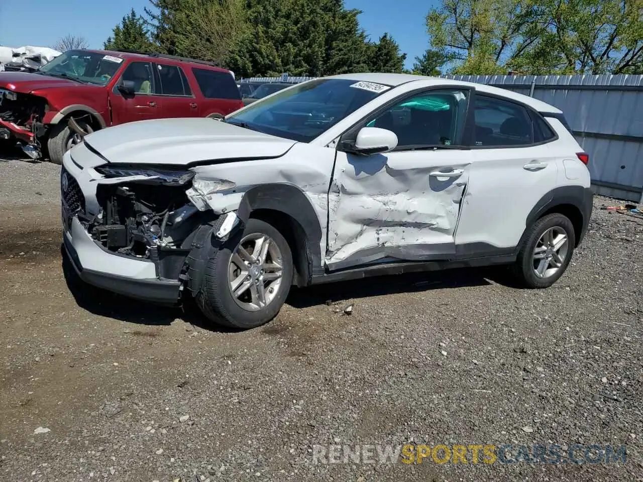 1 Photograph of a damaged car KM8K1CAA7MU659637 HYUNDAI KONA 2021