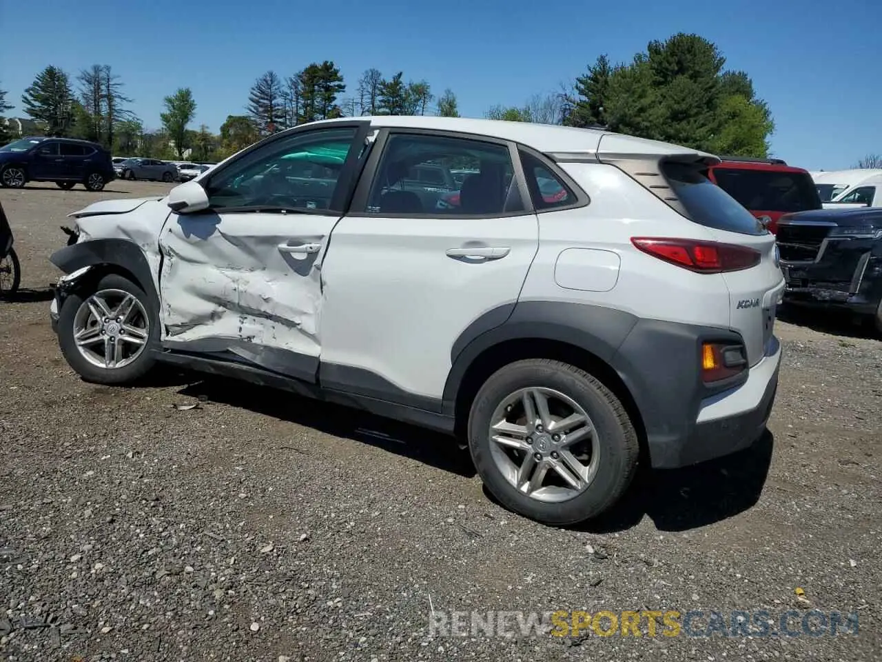 2 Photograph of a damaged car KM8K1CAA7MU659637 HYUNDAI KONA 2021
