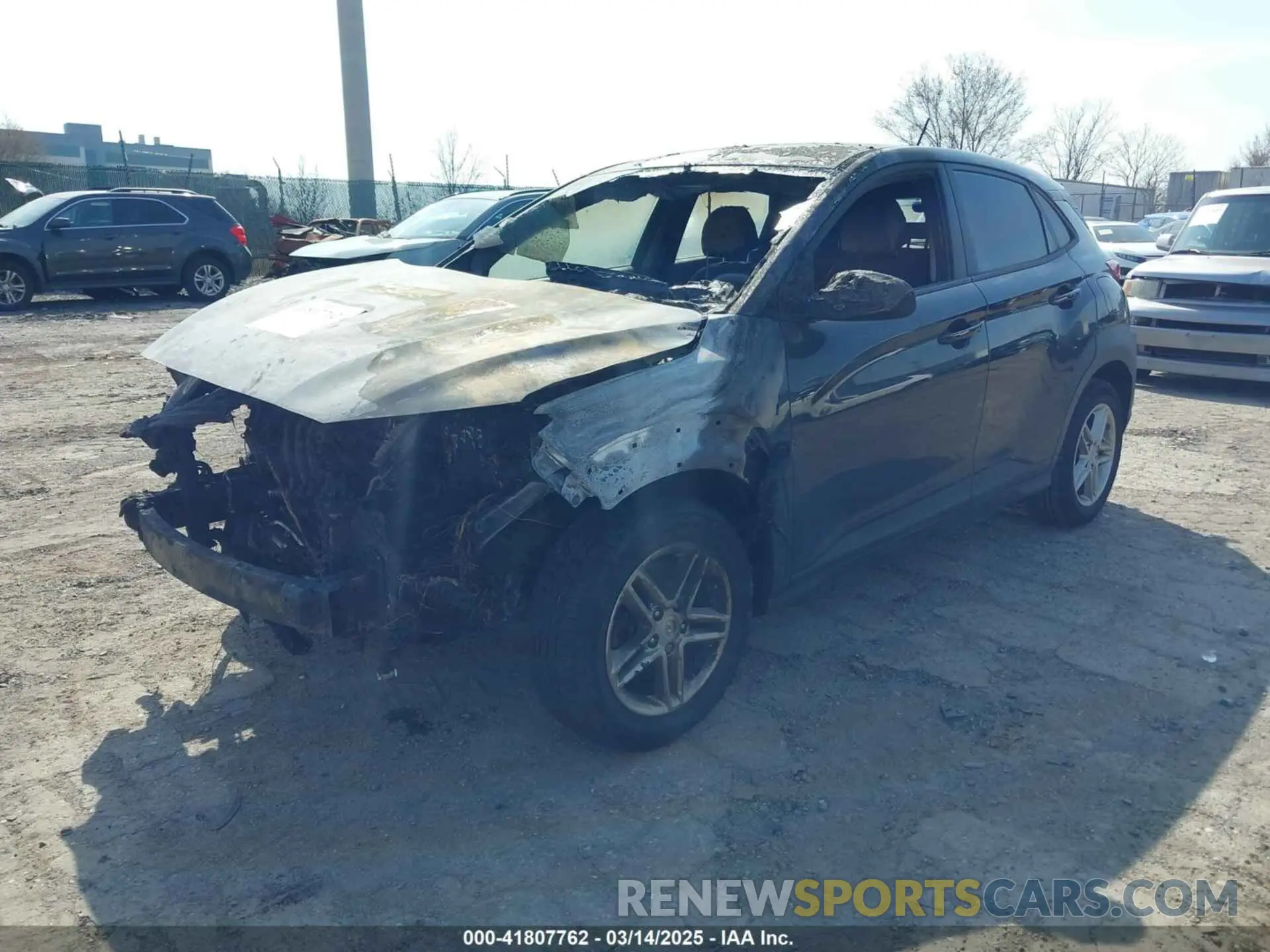 2 Photograph of a damaged car KM8K1CAA7MU746020 HYUNDAI KONA 2021