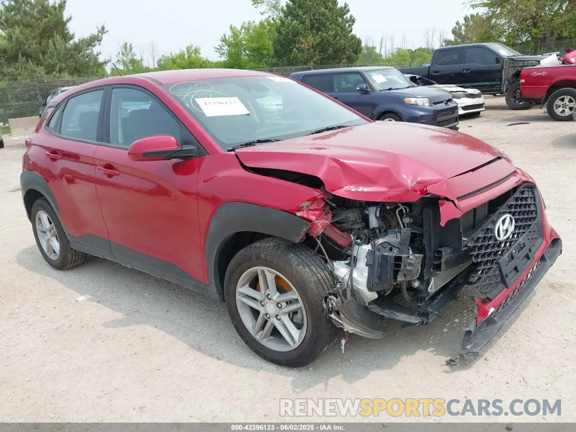 1 Photograph of a damaged car KM8K1CAA9MU633962 HYUNDAI KONA 2021
