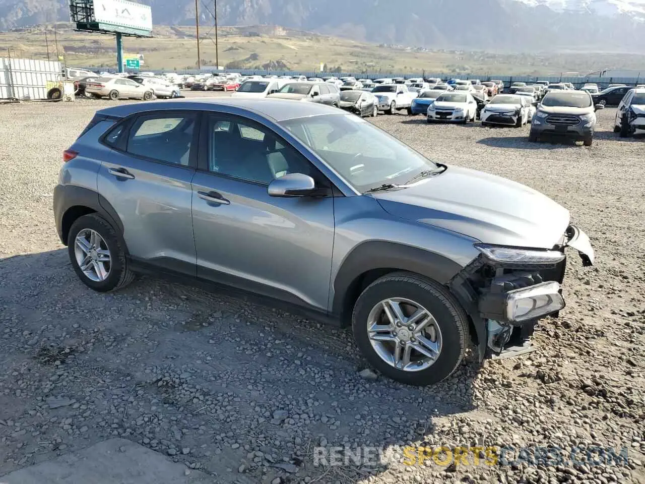 4 Photograph of a damaged car KM8K1CAA9MU704738 HYUNDAI KONA 2021