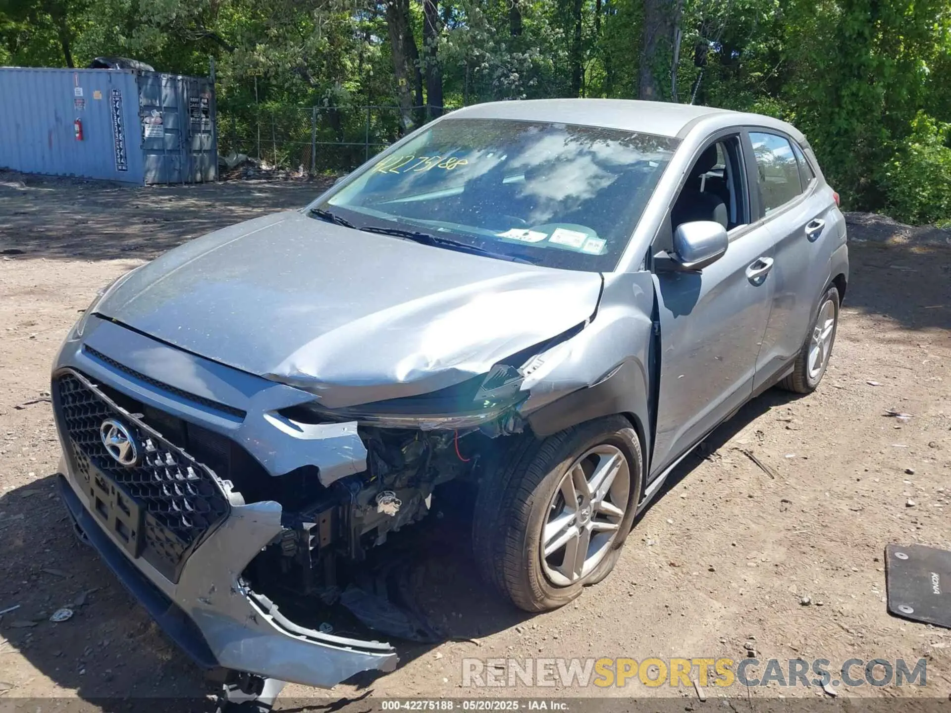 2 Photograph of a damaged car KM8K1CAA9MU723192 HYUNDAI KONA 2021