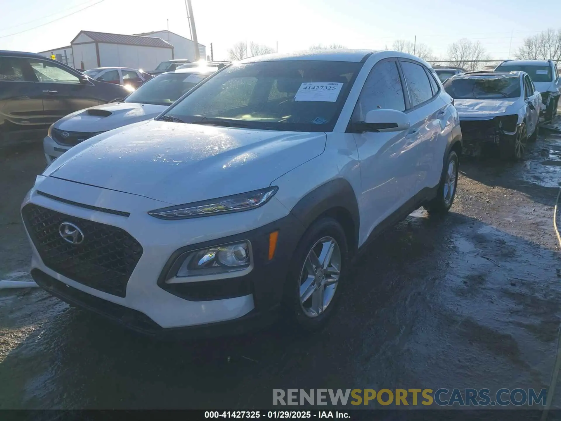 2 Photograph of a damaged car KM8K1CAAXMU647112 HYUNDAI KONA 2021