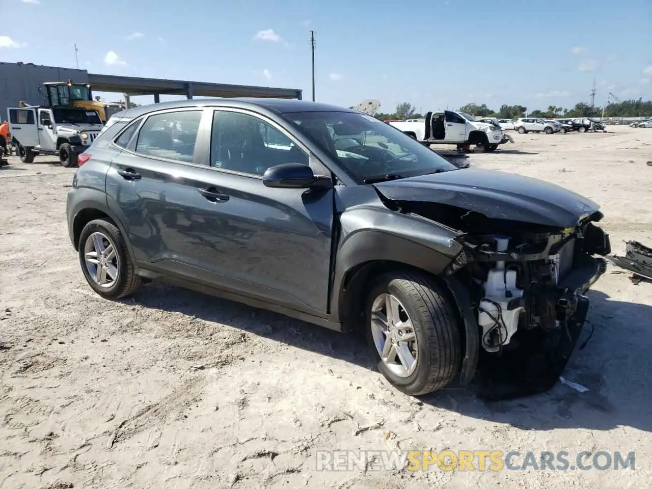 4 Photograph of a damaged car KM8K1CAAXMU676089 HYUNDAI KONA 2021