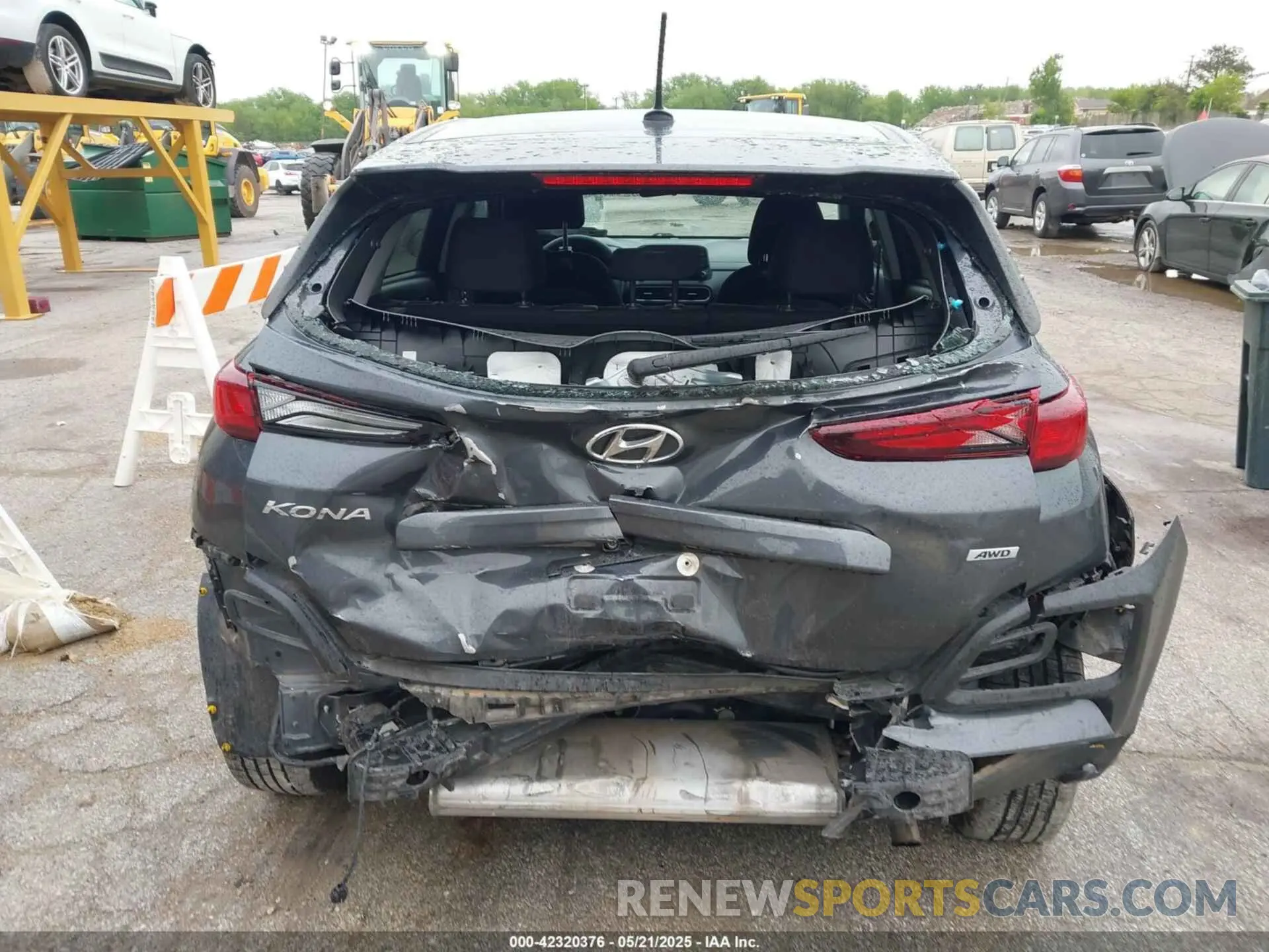 6 Photograph of a damaged car KM8K1CAAXMU740034 HYUNDAI KONA 2021