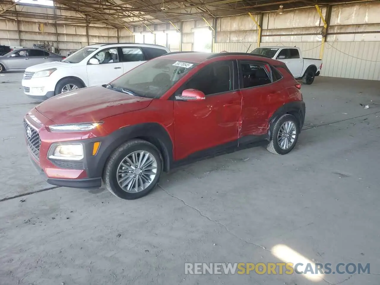 1 Photograph of a damaged car KM8K22AA0MU615762 HYUNDAI KONA 2021