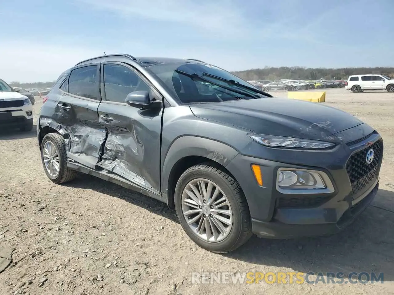 4 Photograph of a damaged car KM8K22AA0MU667764 HYUNDAI KONA 2021