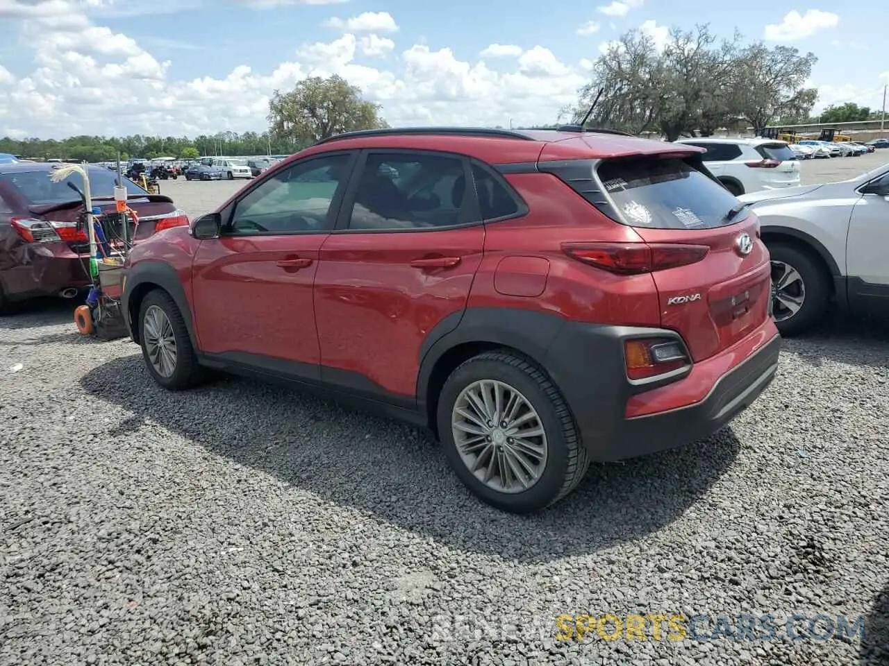 2 Photograph of a damaged car KM8K22AA2MU608098 HYUNDAI KONA 2021