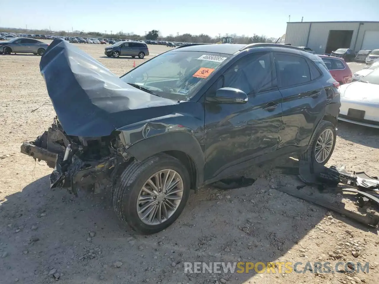 1 Photograph of a damaged car KM8K22AA2MU738964 HYUNDAI KONA 2021