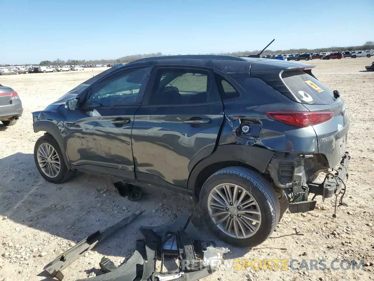 2 Photograph of a damaged car KM8K22AA2MU738964 HYUNDAI KONA 2021