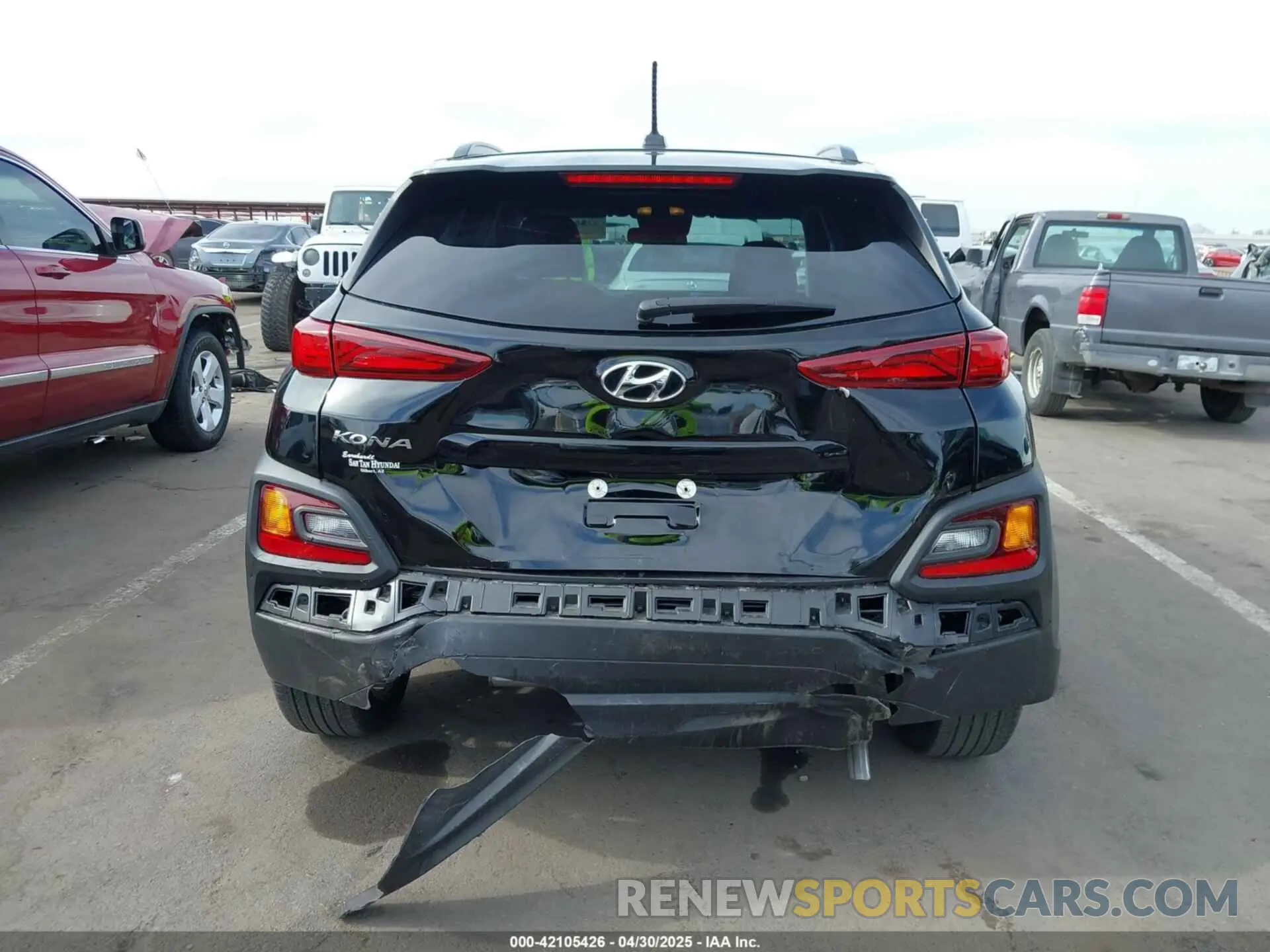 6 Photograph of a damaged car KM8K22AA4MU598979 HYUNDAI KONA 2021