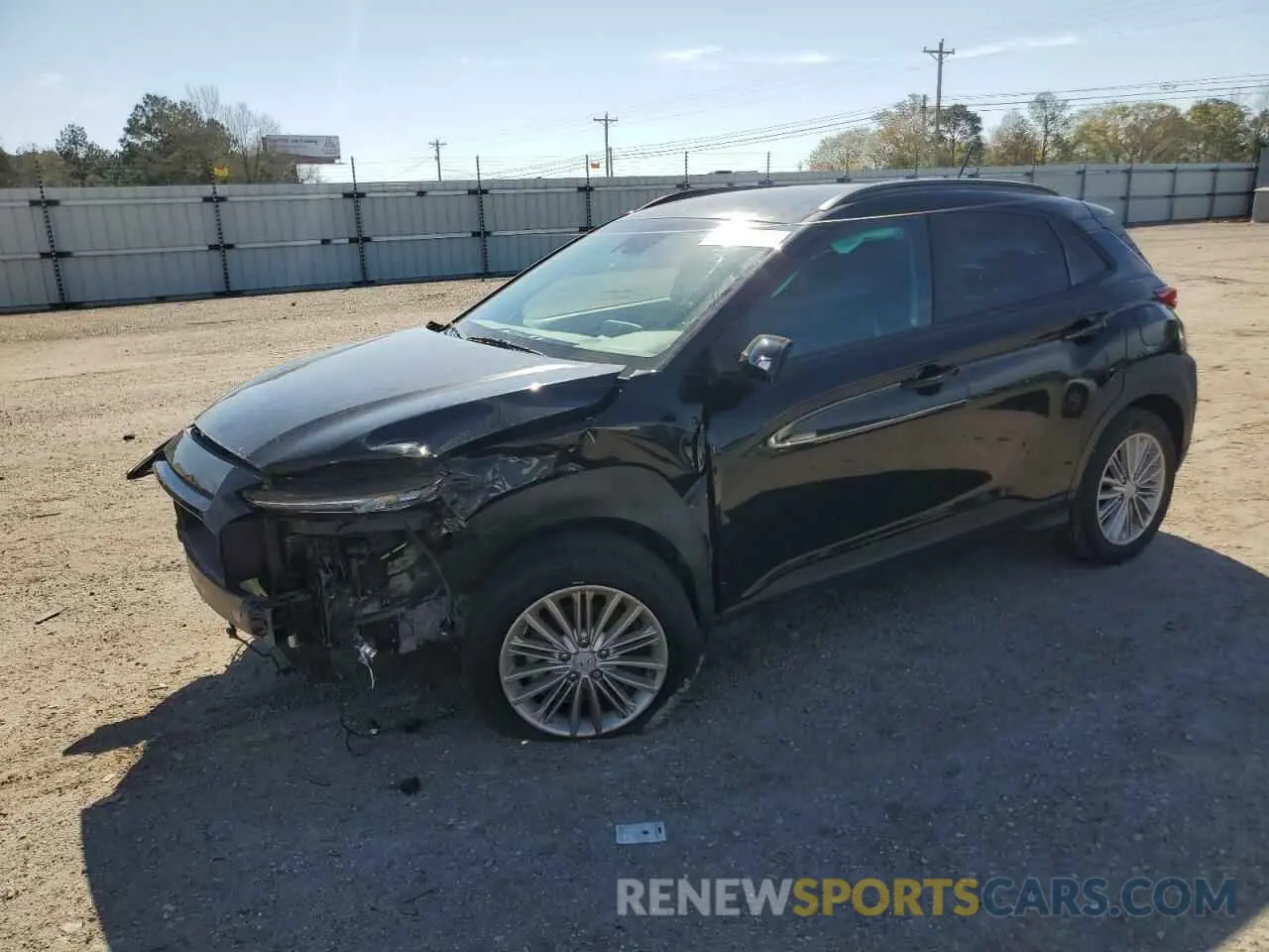 1 Photograph of a damaged car KM8K22AA4MU674510 HYUNDAI KONA 2021