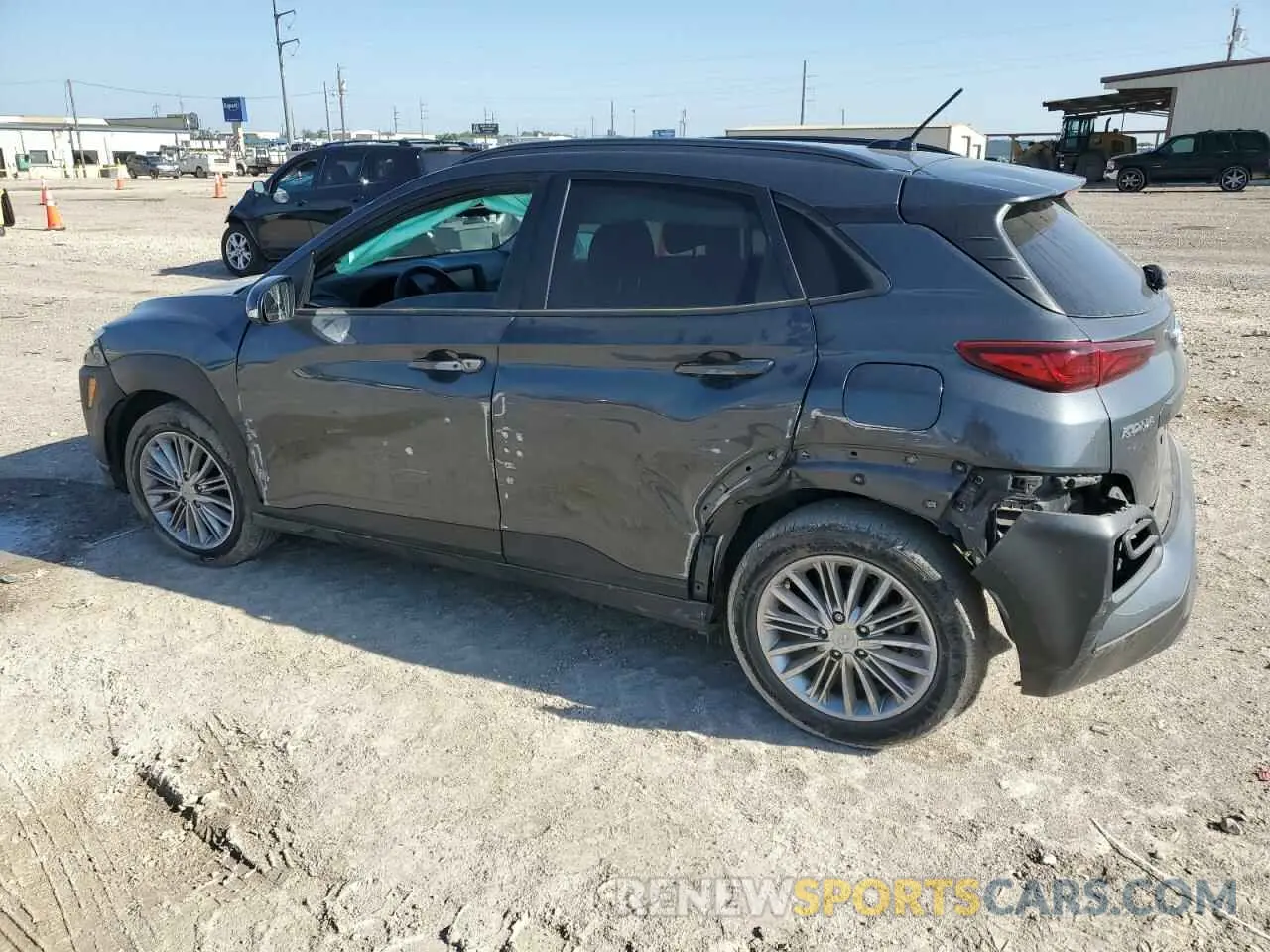 2 Photograph of a damaged car KM8K22AA4MU707313 HYUNDAI KONA 2021