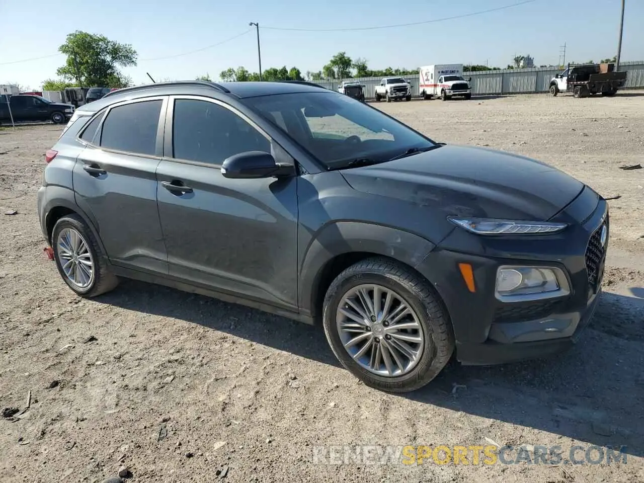 4 Photograph of a damaged car KM8K22AA4MU707313 HYUNDAI KONA 2021