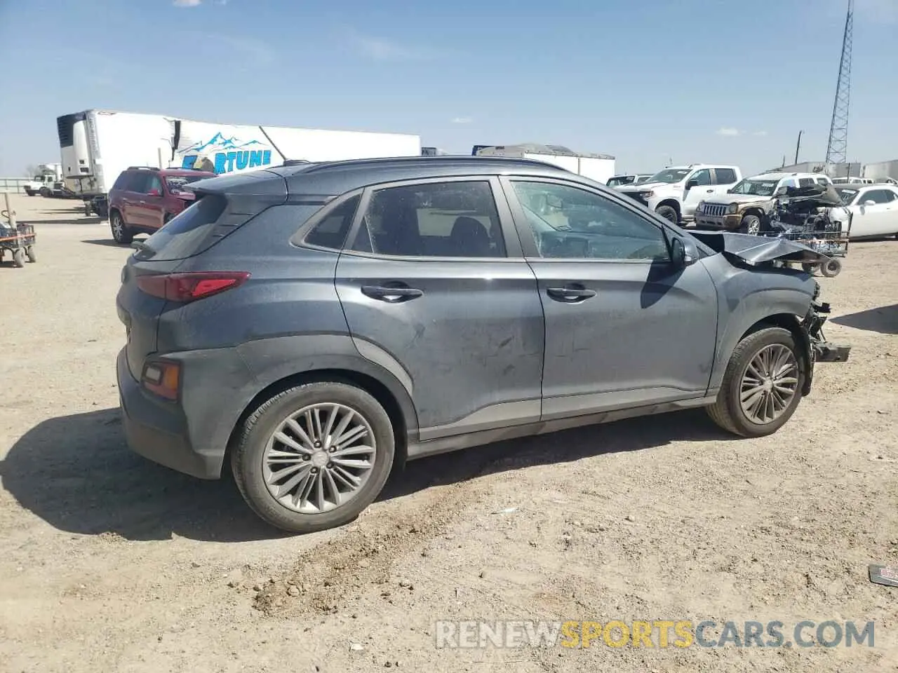 3 Photograph of a damaged car KM8K22AA5MU601565 HYUNDAI KONA 2021
