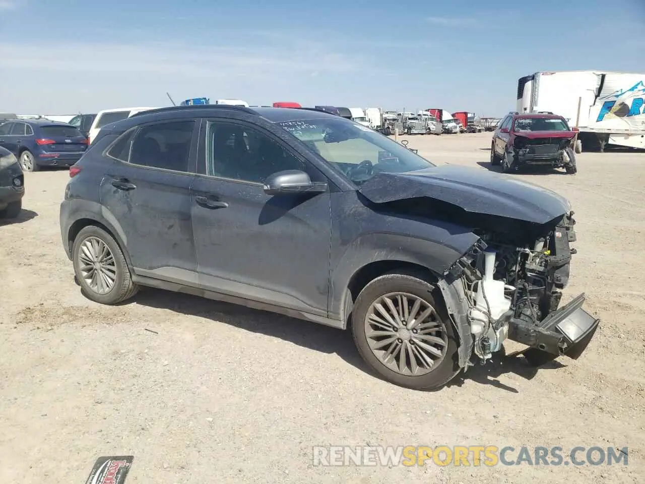 4 Photograph of a damaged car KM8K22AA5MU601565 HYUNDAI KONA 2021