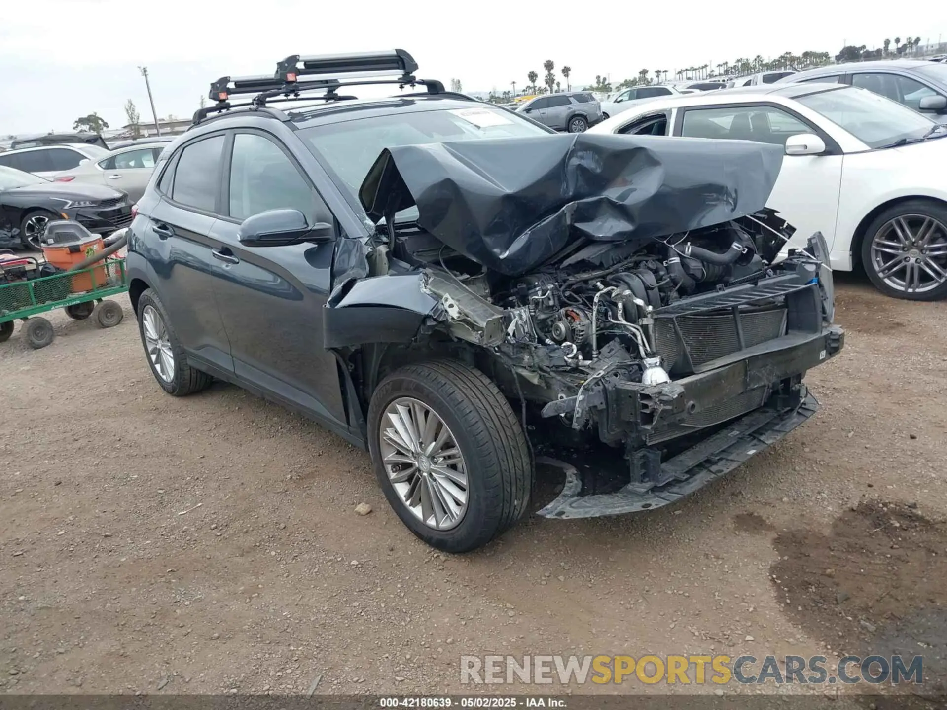 1 Photograph of a damaged car KM8K22AA5MU603865 HYUNDAI KONA 2021